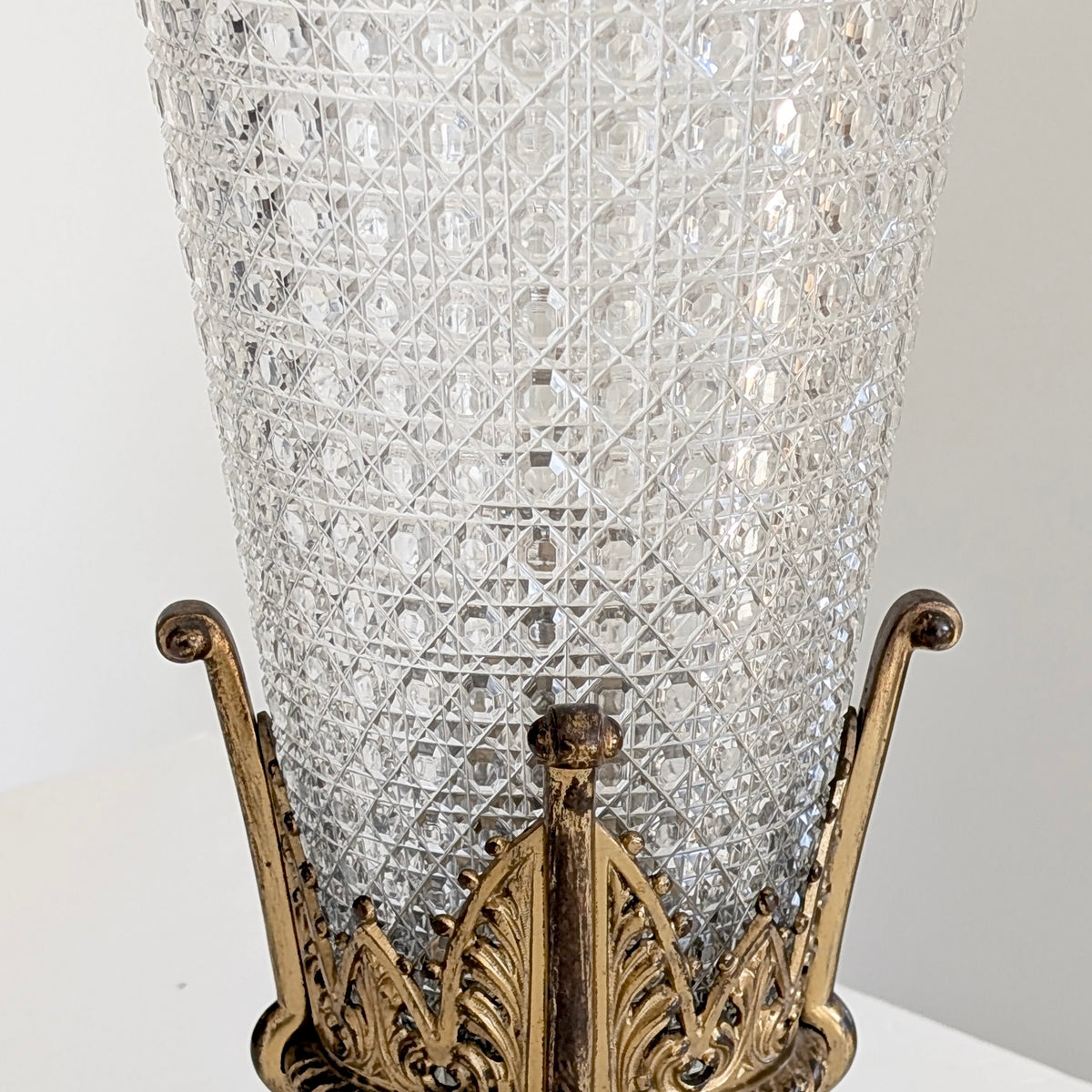 A Substantial 19th Century French Cut Crystal & Ormolu Vase