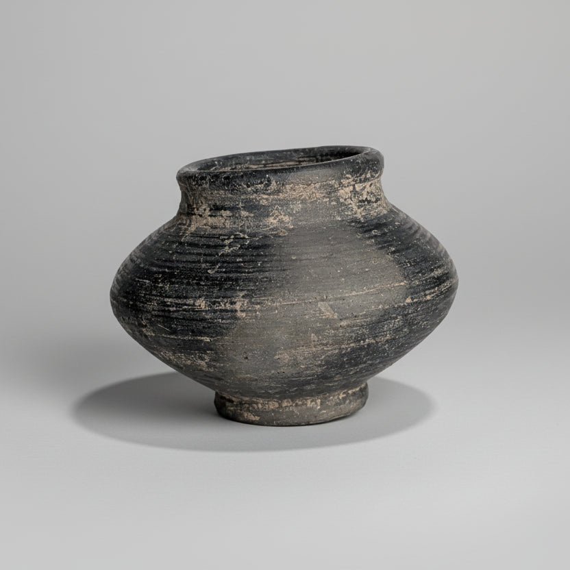 An Ayutthaya Kingdom Blackware Jar, Thailand, 16th - 18th Century
