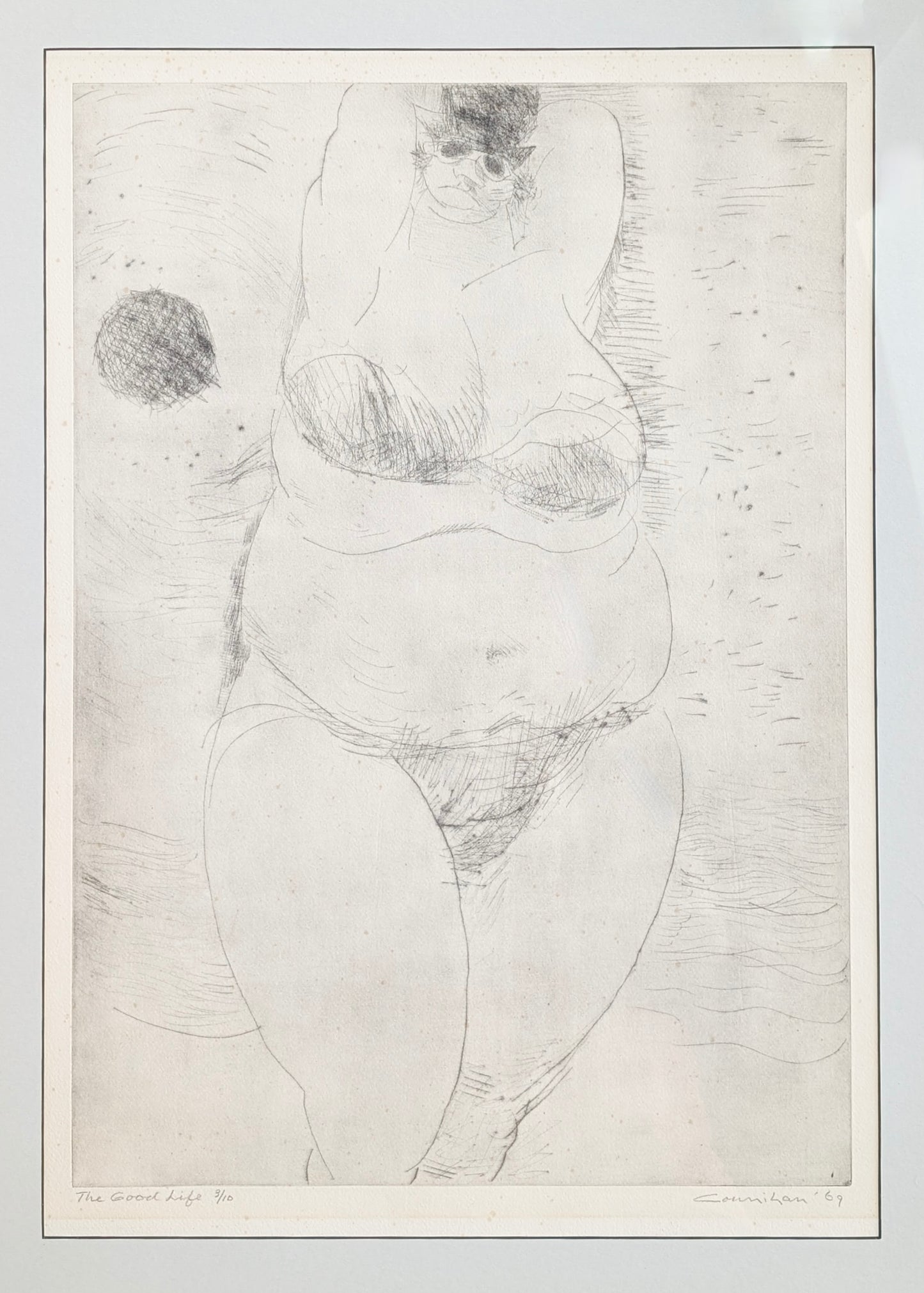 Noel Counihan 'The Good Life' Etching, 1969 (Large)