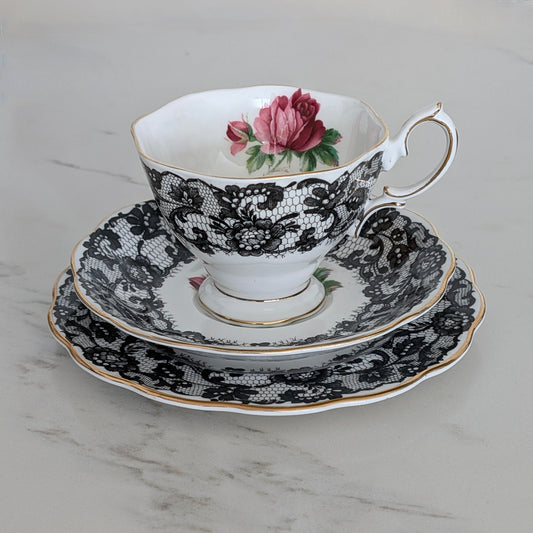 A Royal Albert 'Senorita' Bone China Teacup Trio