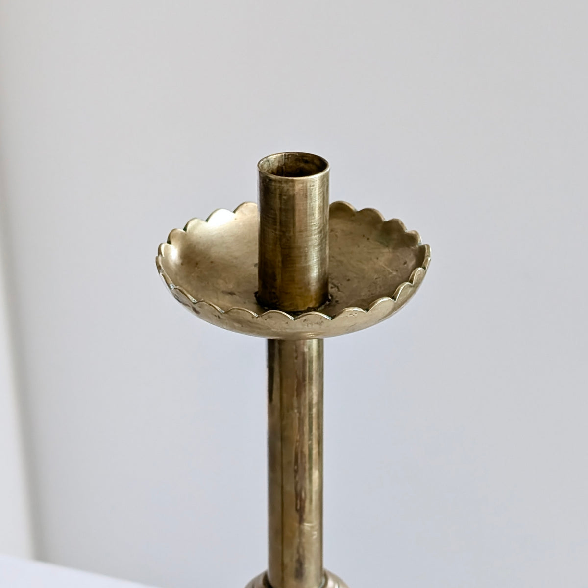 Pair of Large Australian Ecclestical Brass Altar Candlesticks by Pellegrini & Co