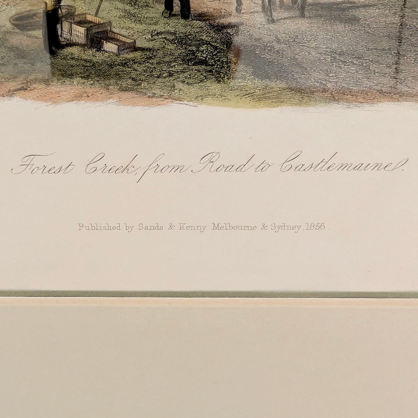 S. T. Gill 'Forest Creek from Road to Castlemaine' Engraving, c1856
