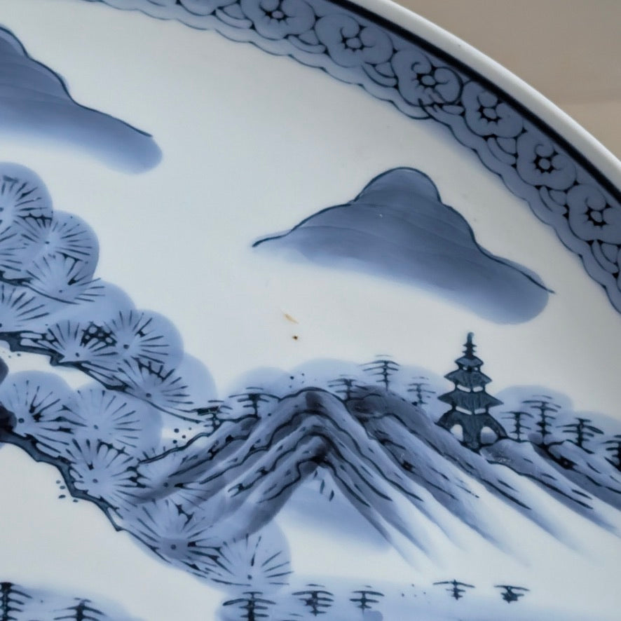A Large Signed Japanese Arita Ware Charger Plate