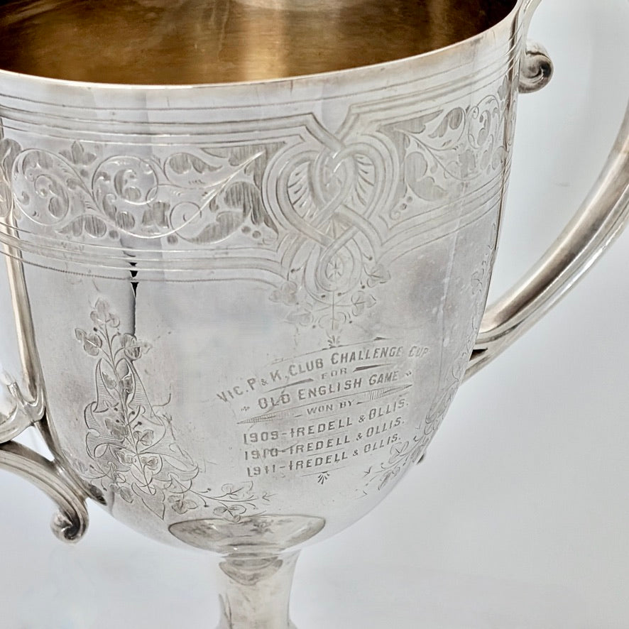 VIC P&K Club Challenge Cup Silver Plated Trophy, c1909