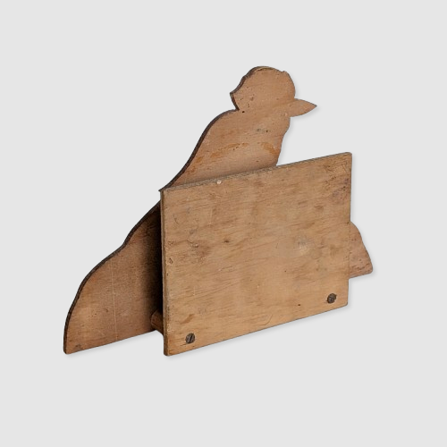 An Australian Pokerwork 'Kookaburra' Letter Rack, c1930