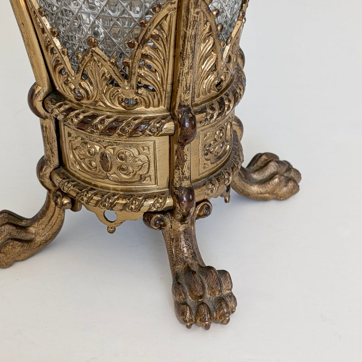 A Substantial 19th Century French Cut Crystal & Ormolu Vase