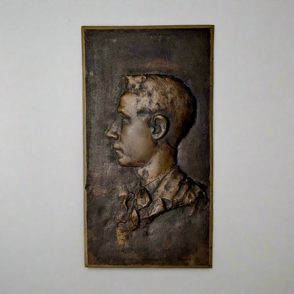 A Bronze Portrait Plaque, c1900