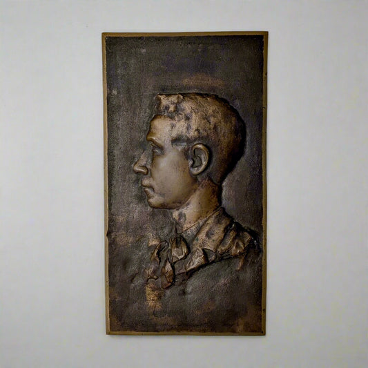 A Bronze Portrait Plaque, c1900