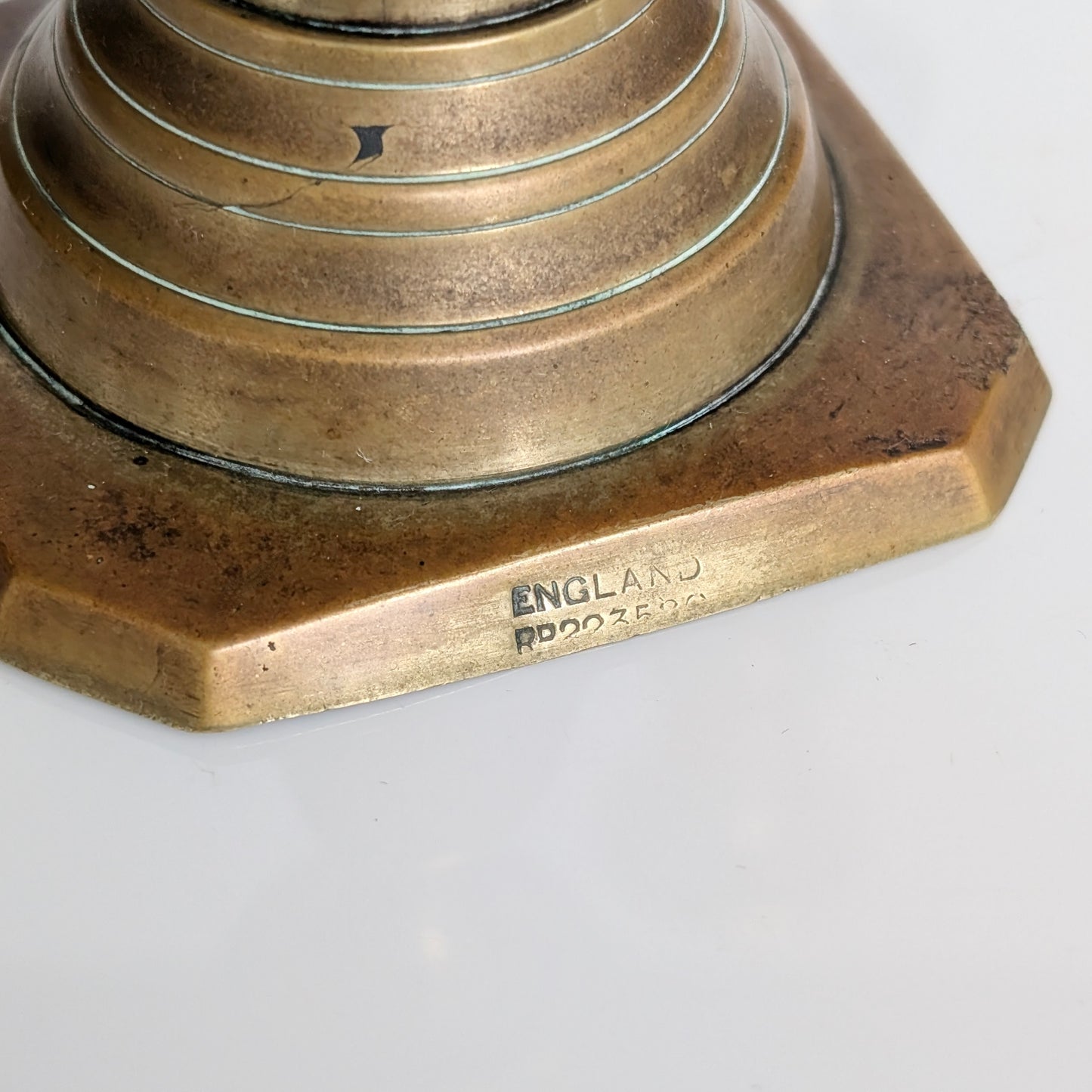 Pair of Victorian Brass 'Beehive' Ejector Candlesticks, c1890