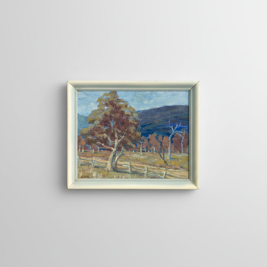 Gustav Pillig 'Australian Landscape' Oil, 20th Century