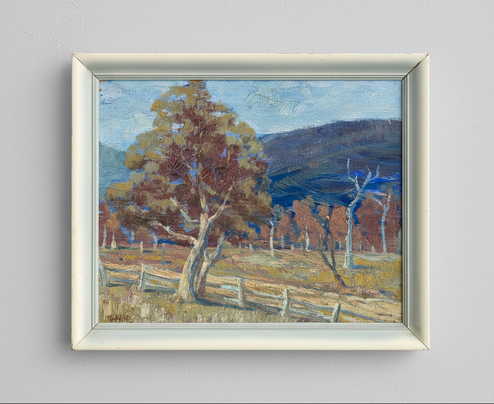 Gustav Pillig 'Australian Landscape' Oil, 20th Century