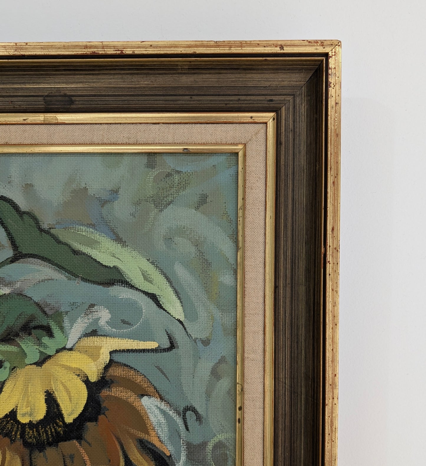 Emil Bednes (1938-) "Sunflowers" Oil