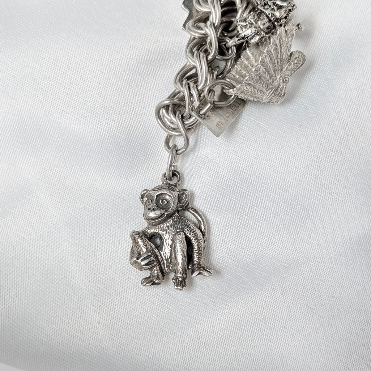 A Birmingham 1973 Sterling Silver Charm Bracelet