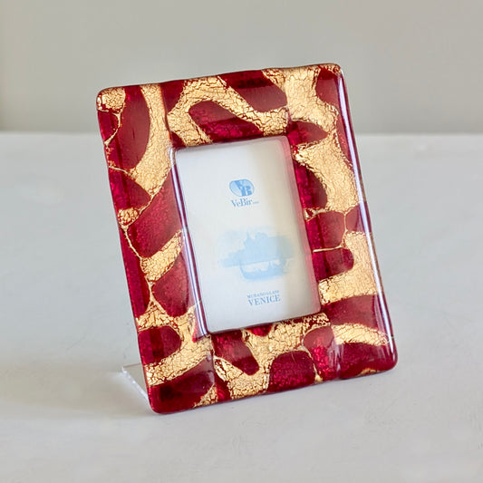 A Small Italian Murano Glass Picture Frame