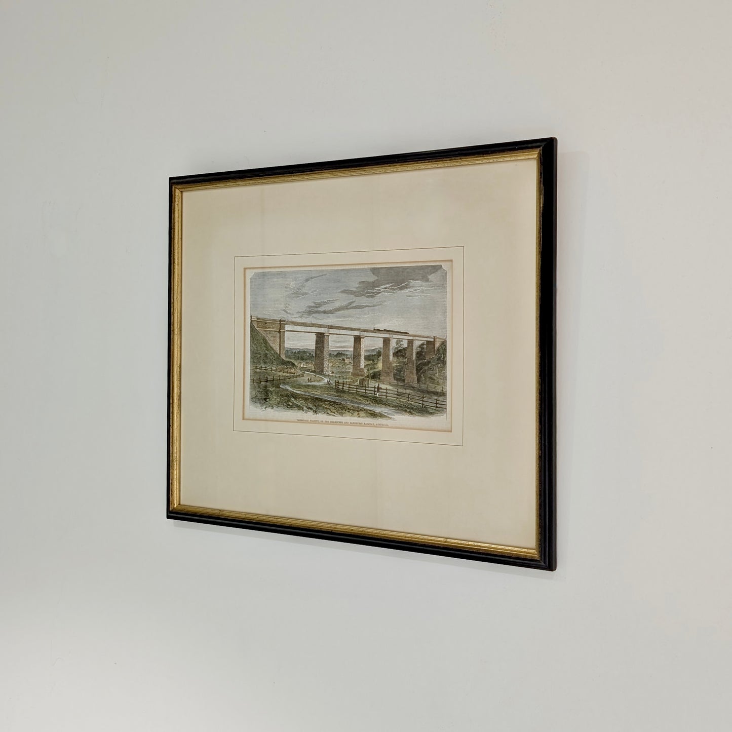 'Tarradale Viaduct, on the Melbourne and Sandhurst Railway' Engraving, c1864
