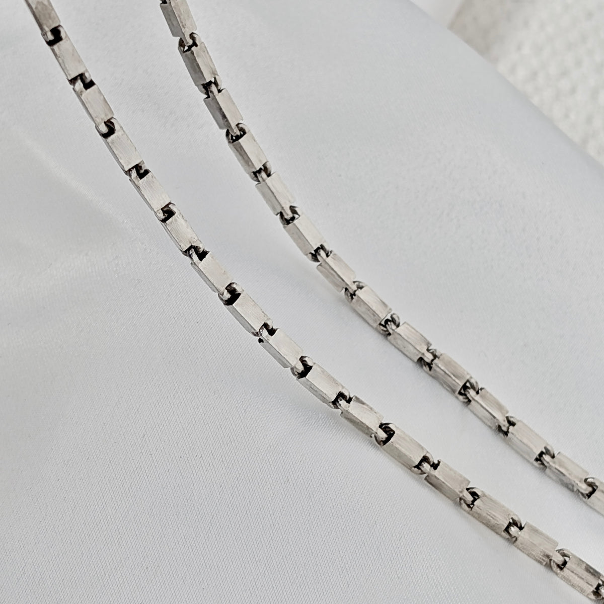 A Thick Modernist Solid Sterling Silver Chain, c1970's