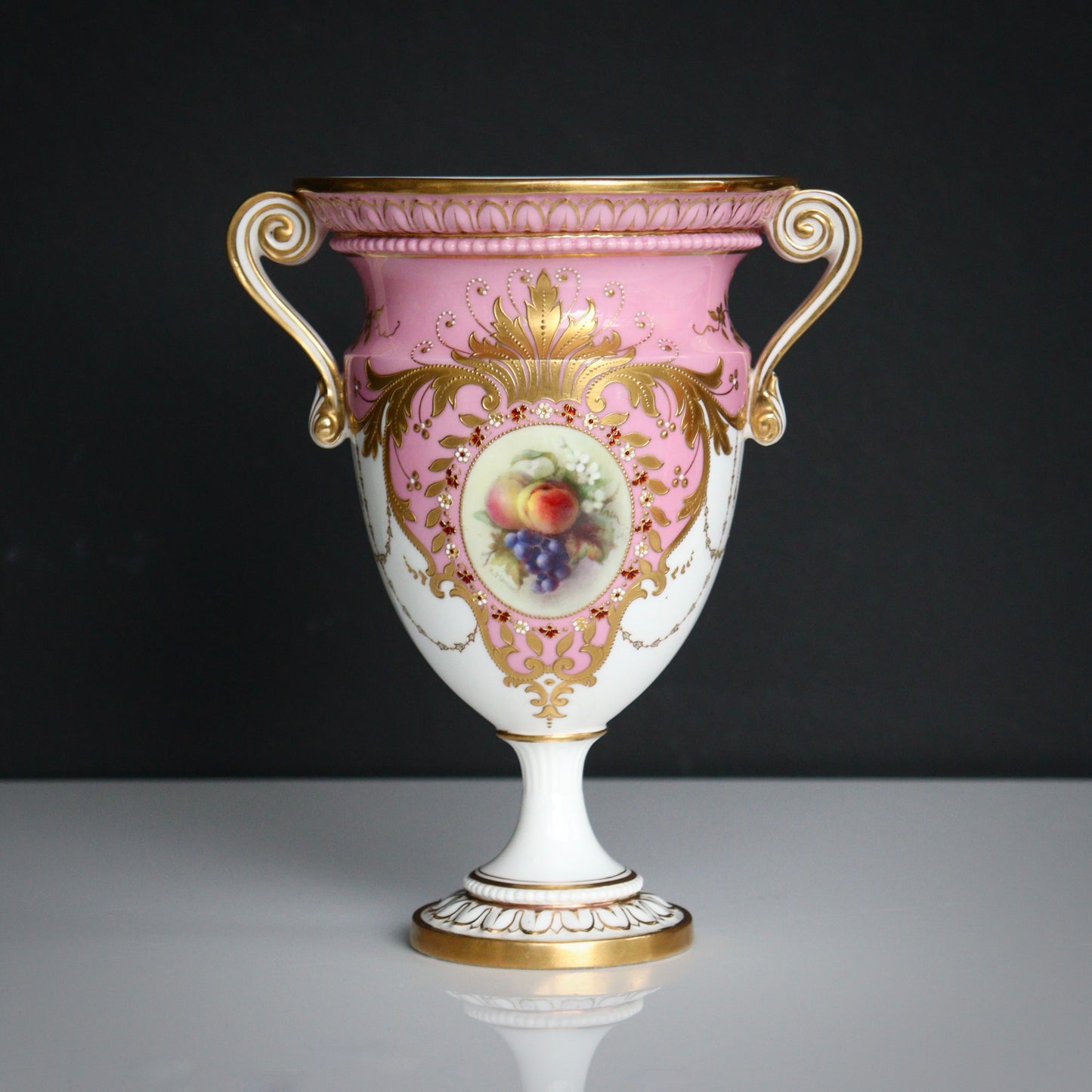 A Royal Worcester Richard Sebright Vase, c1908