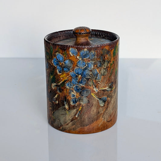 An Australian Pokerwork Jar, c1930