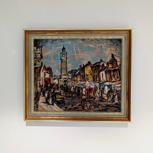 Beric Young "Epsom High Street", Oil