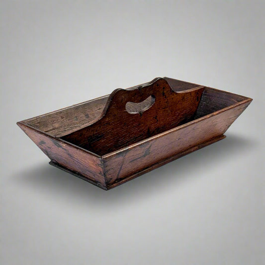 A 19th Century English Oak Cutlery Tray, c1860