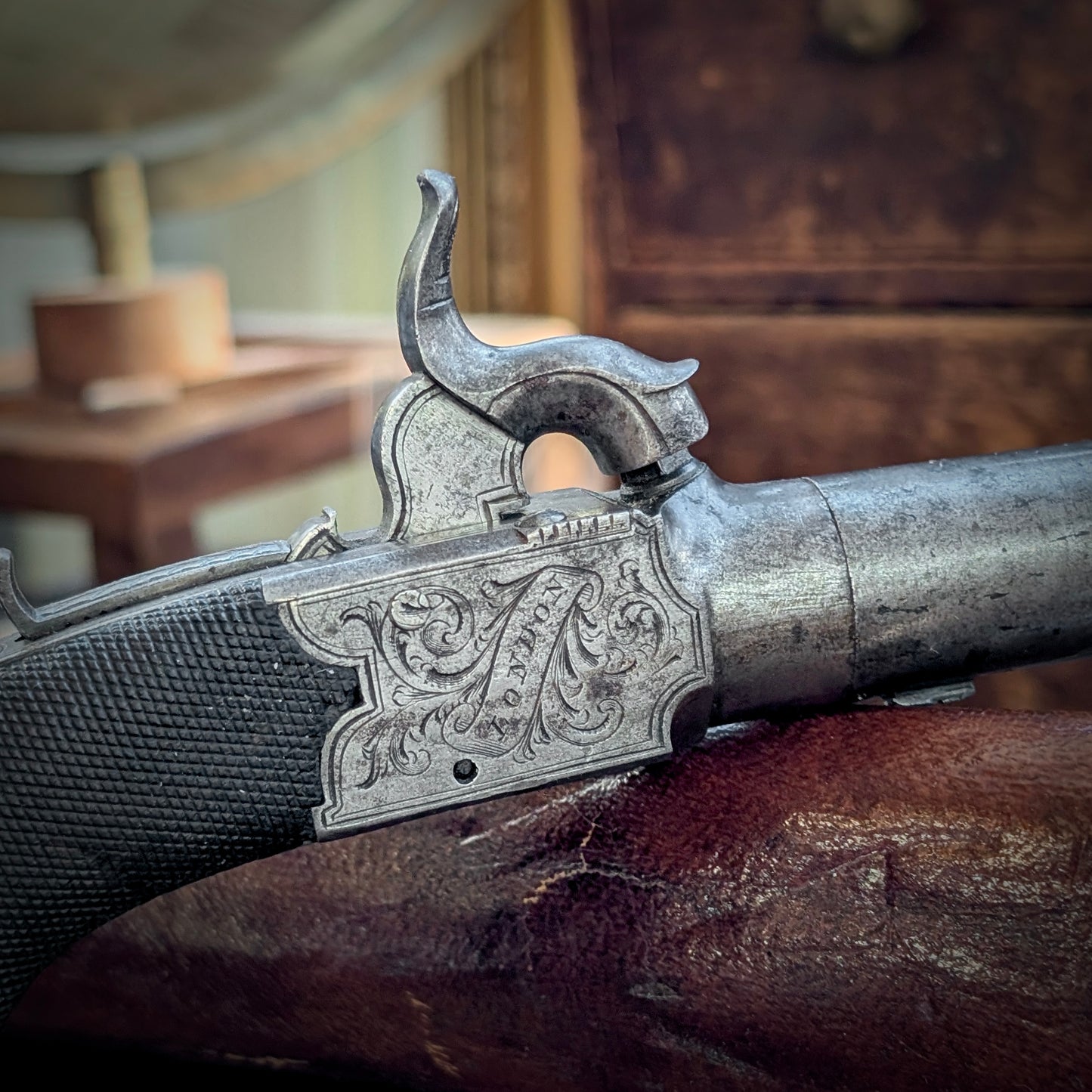 A Percussion Pocket Pistol By Moore of London, c1830