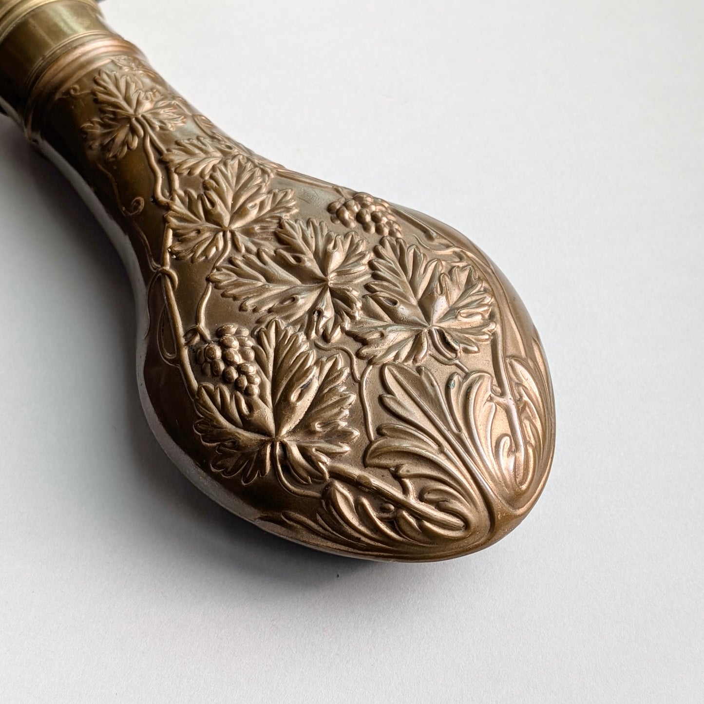 English Copper Powder Flask, c1880