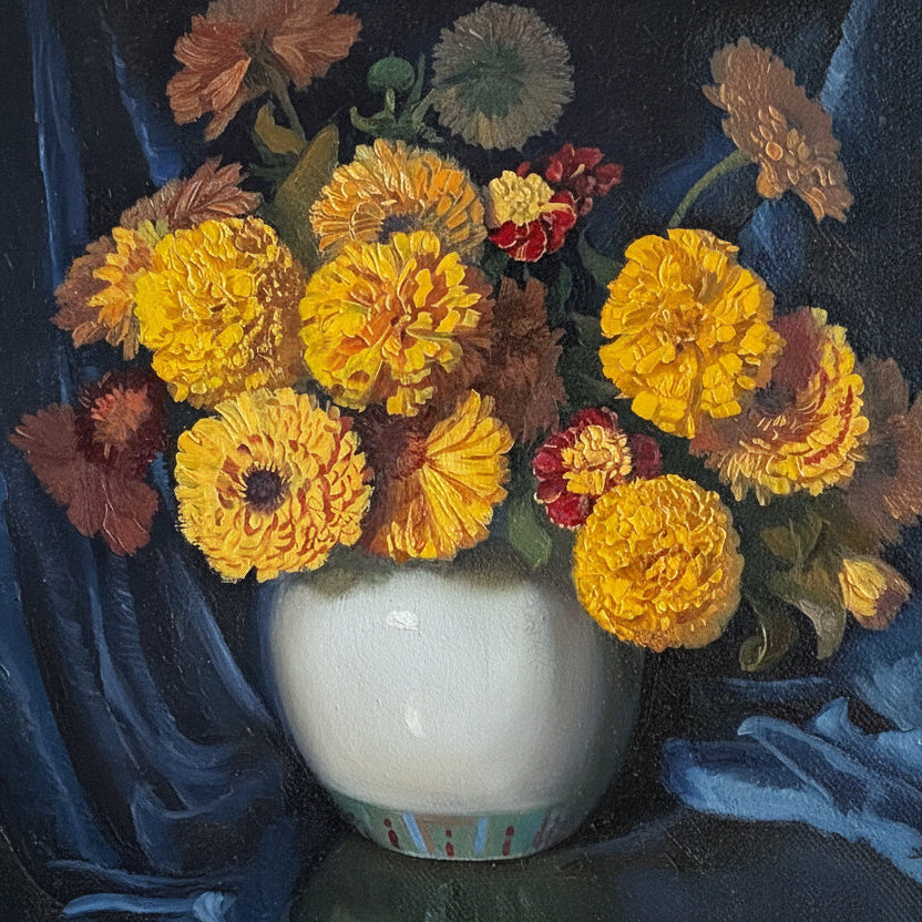 Albert Sherman (1882-1971) 'Marigolds', Oil