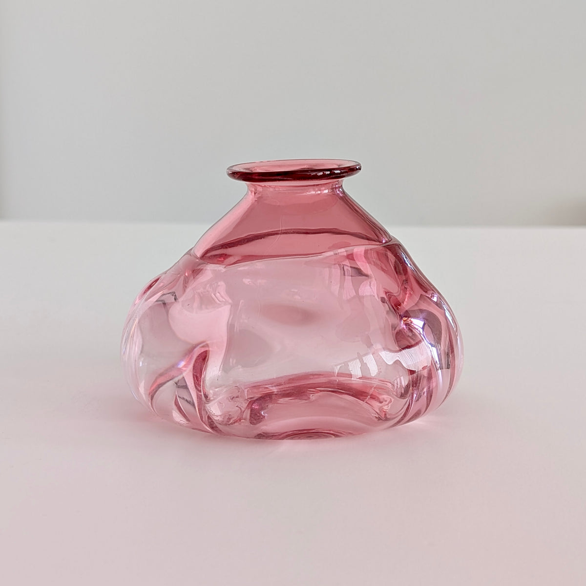 A Signed Australian Studio Glass Vase by Carrie Westcott
