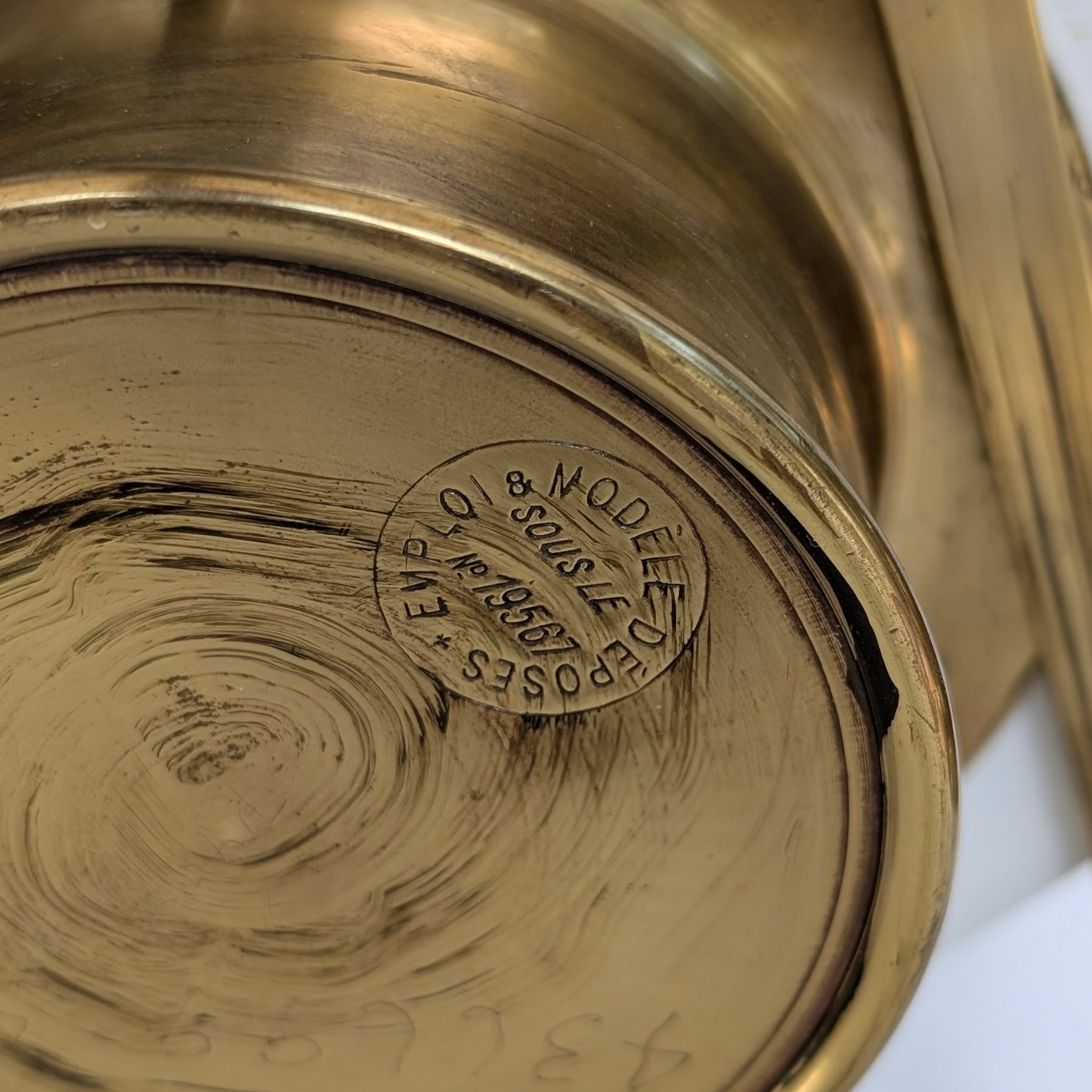 A 19th Century French 'Artists Palette' Strut Clock by Creil et Montereau