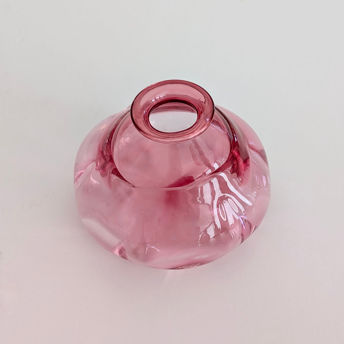 A Signed Australian Studio Glass Vase by Carrie Westcott