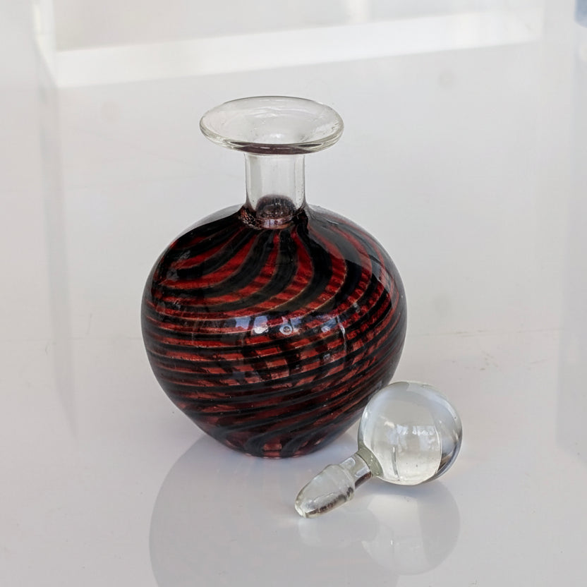 A Handblown Glass Perfume Bottle