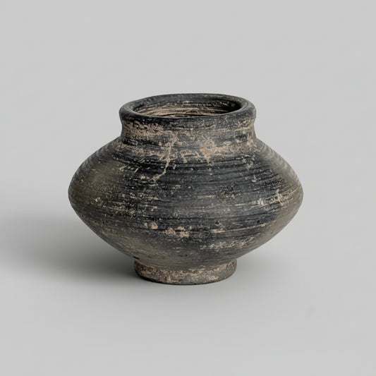 An Ayutthaya Kingdom Blackware Jar, Thailand, 16th - 18th Century