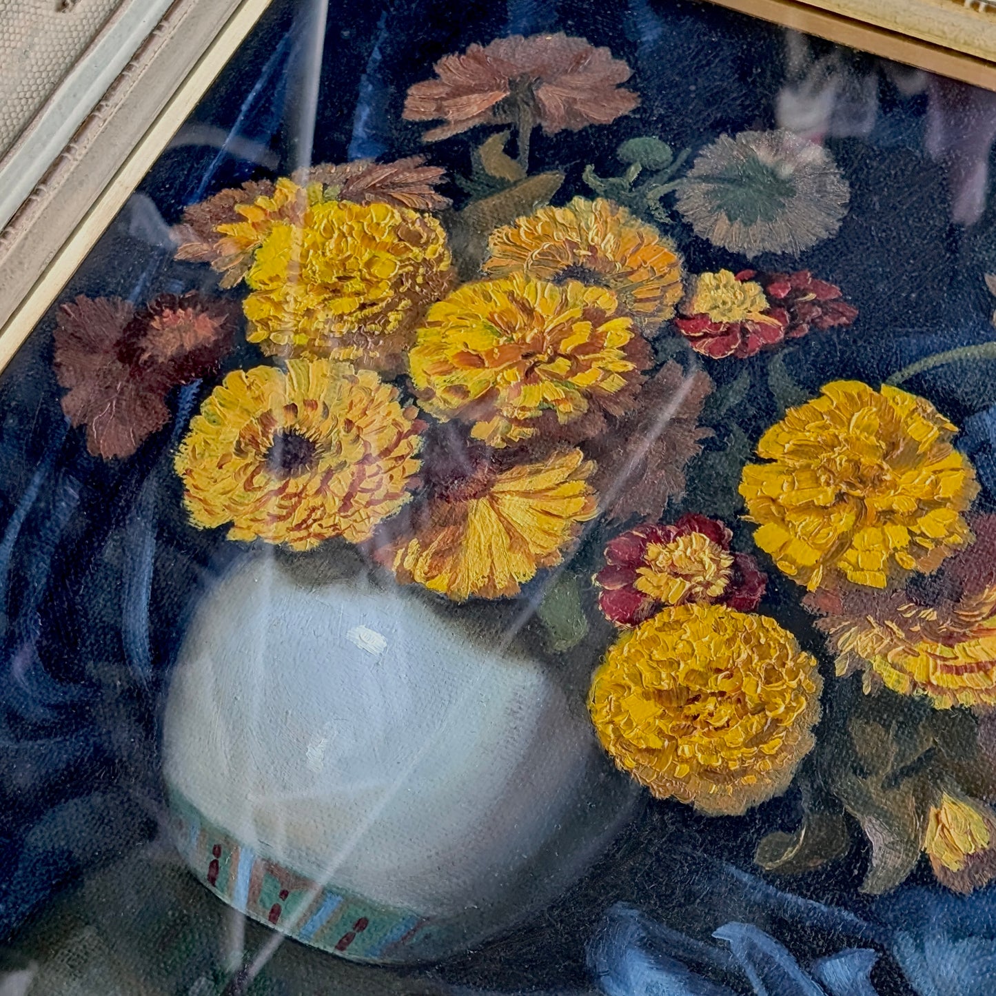 Albert Sherman (1882-1971) 'Marigolds', Oil