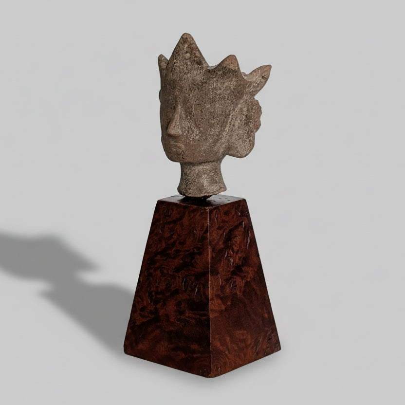 An Ayutthaya Kingdom Crowned Buddha Head, Thailand, 16th - 17th Century