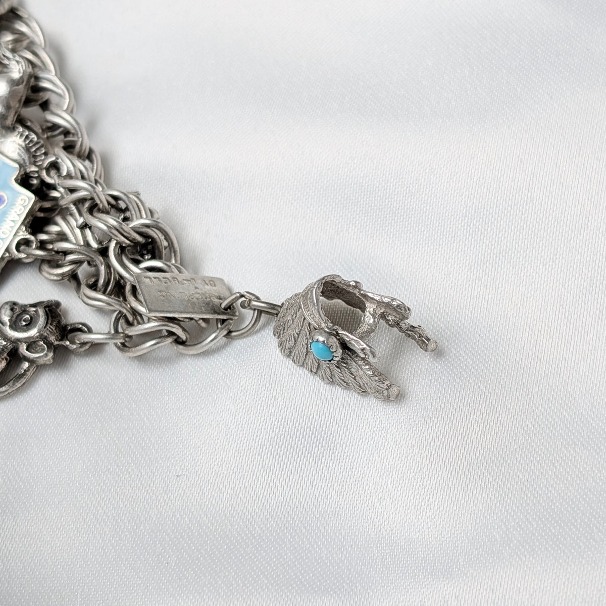 A Birmingham 1973 Sterling Silver Charm Bracelet