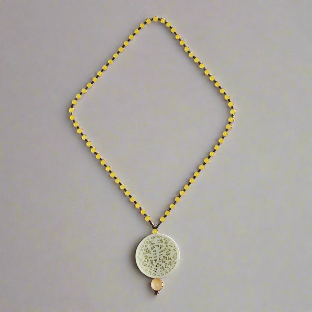Chinese Jade Necklace, later 20th Century