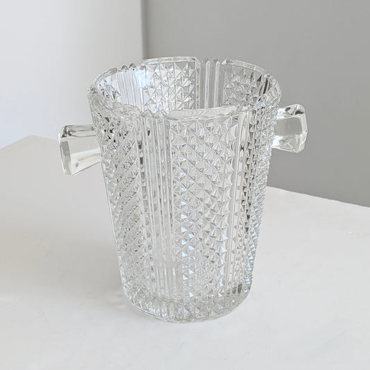 A Large Pressed Glass Ice Bucket, 20th Century