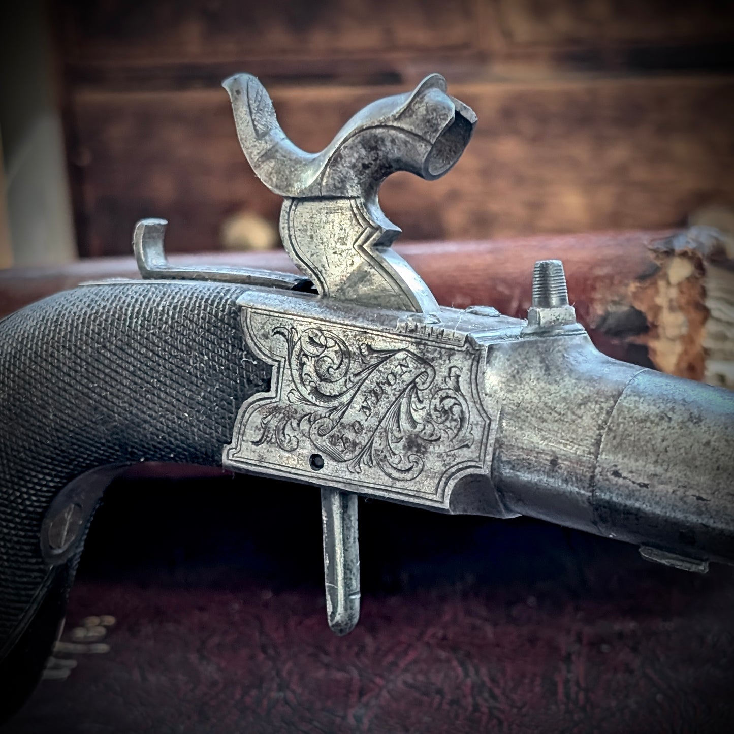 A Percussion Pocket Pistol By Moore of London, c1830