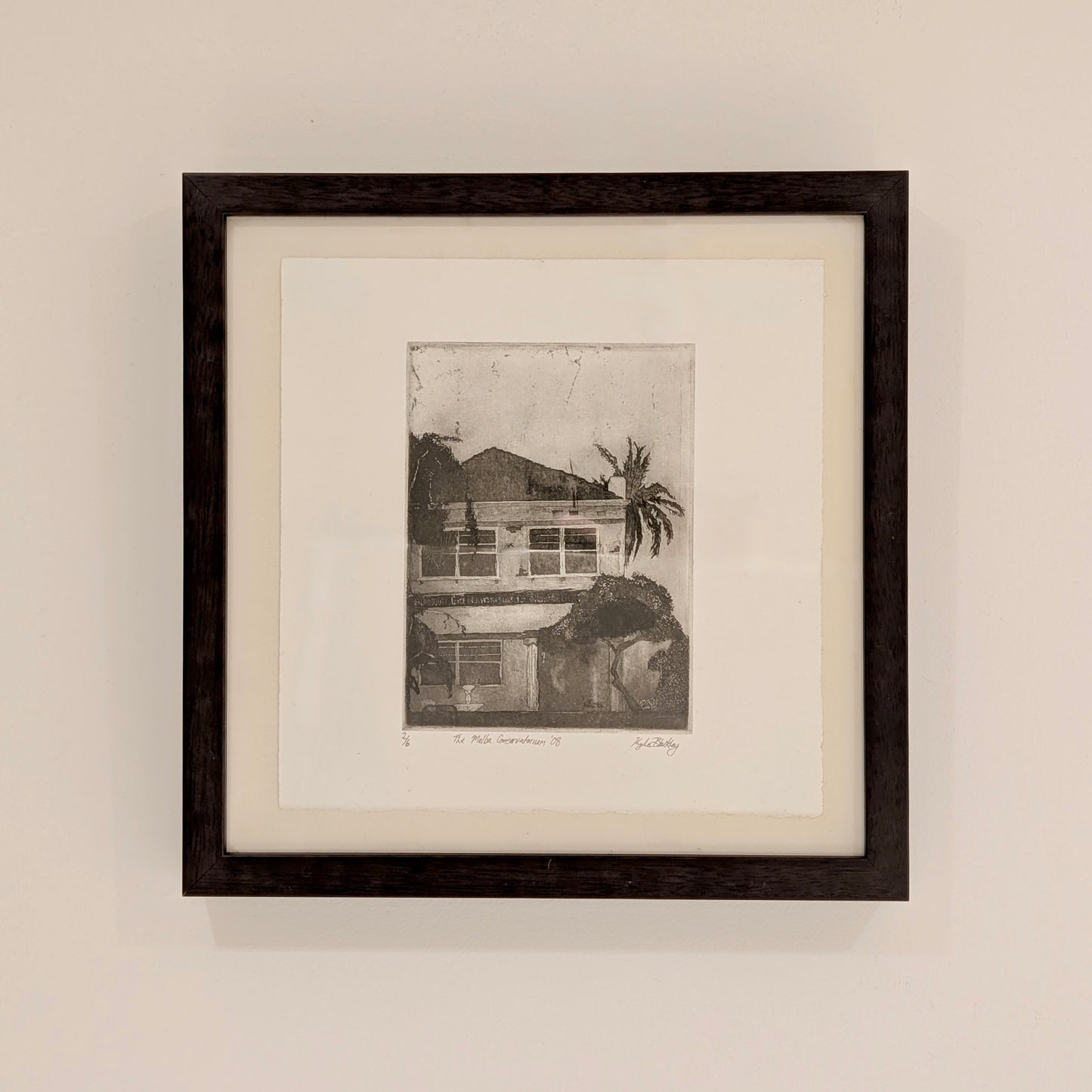 Kylie Blackley (Australia) 'The Melba Conservatorium', Etching