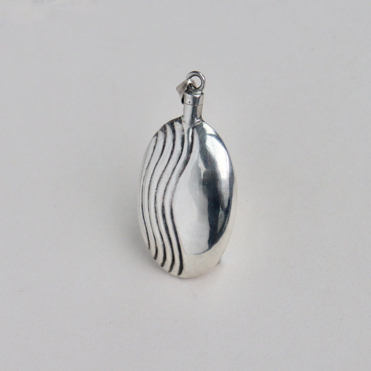 A Sterling Silver Scent Bottle Pendant, c1970