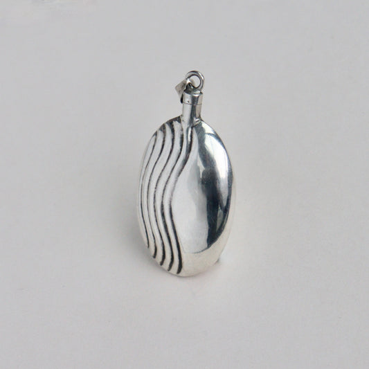 A Sterling Silver Scent Bottle Pendant, c1970