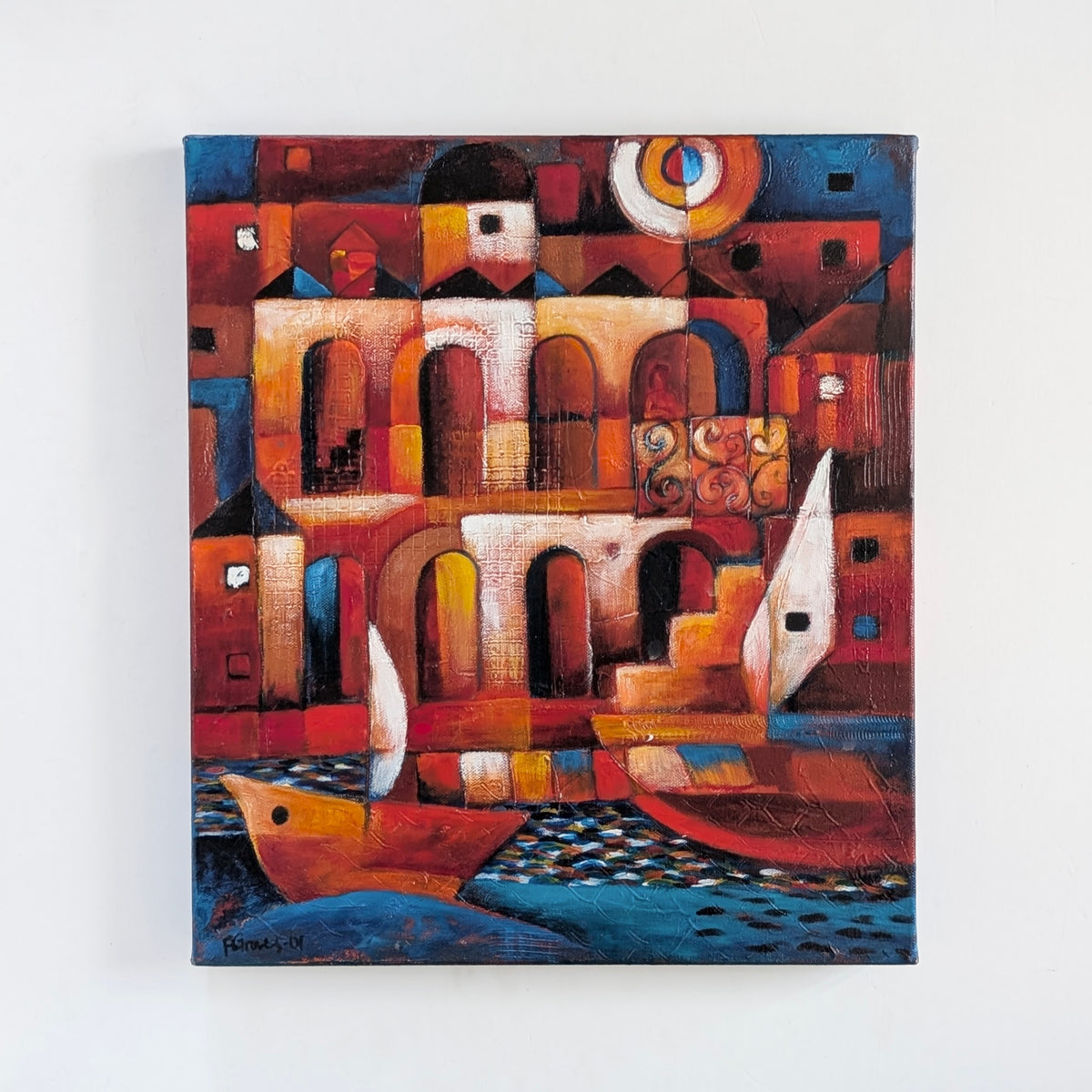 Pete Groves "Sailing By" Acrylic, 2001