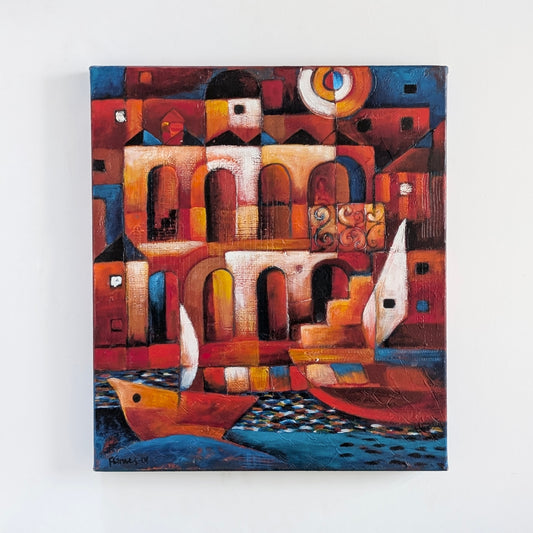 Pete Groves "Sailing By" Acrylic, 2001