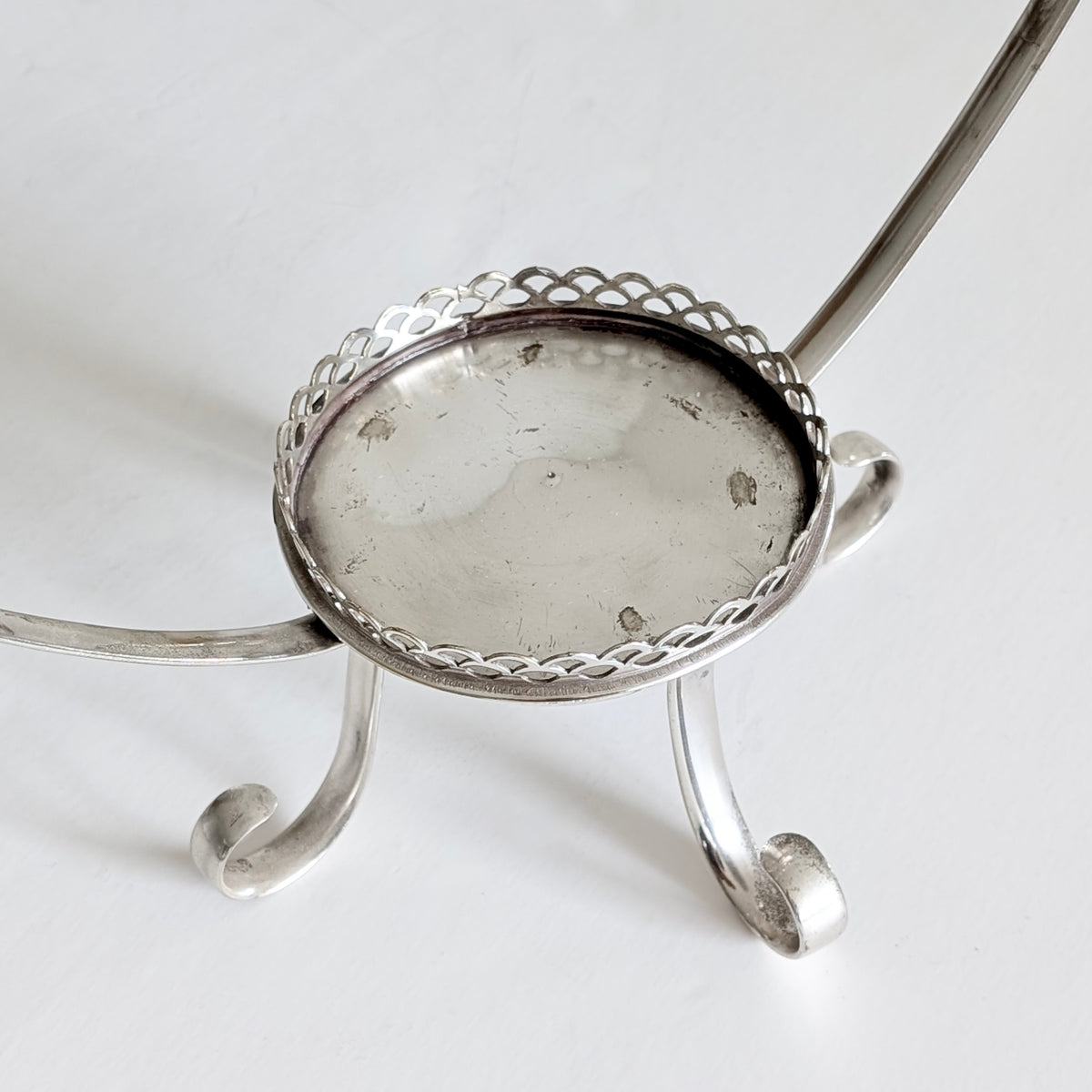 A Rare Stuart Crystal Diamond-Cut Centrepiece Bowl in Silver Plated Stand