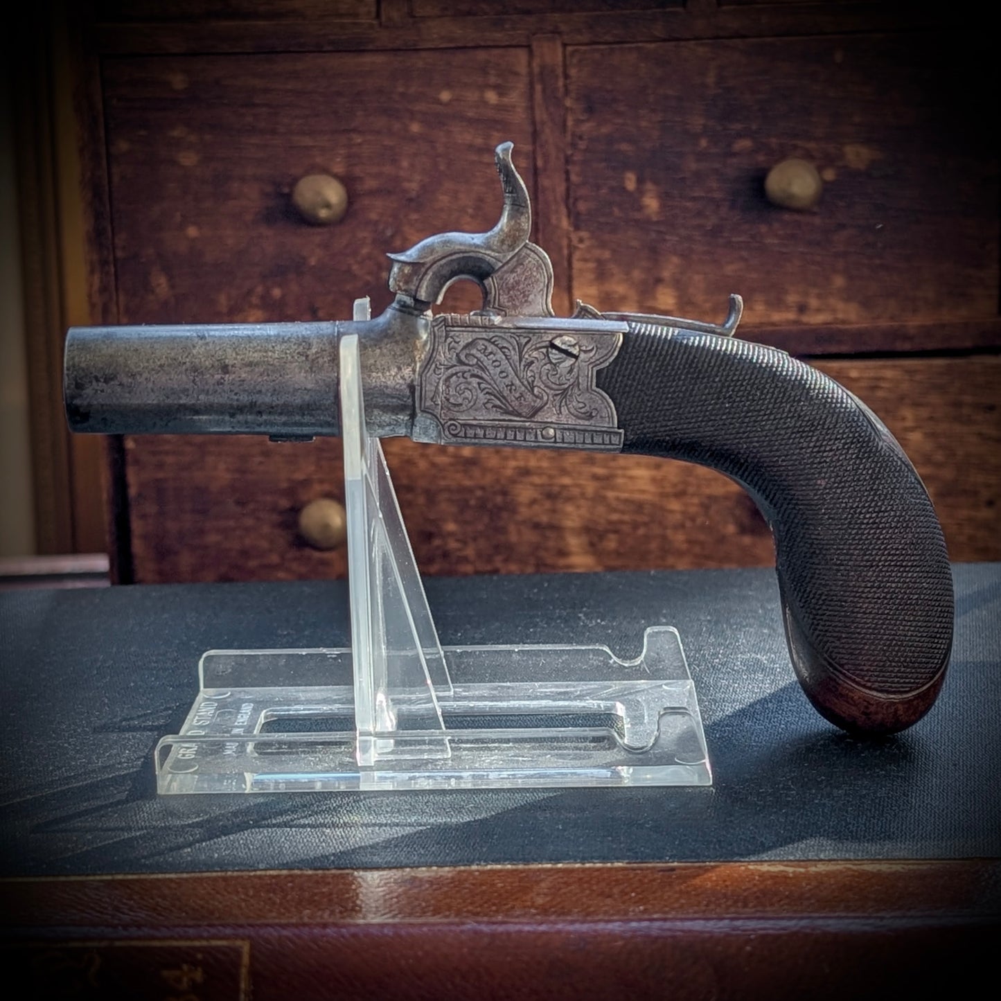 A Percussion Pocket Pistol By Moore of London, c1830