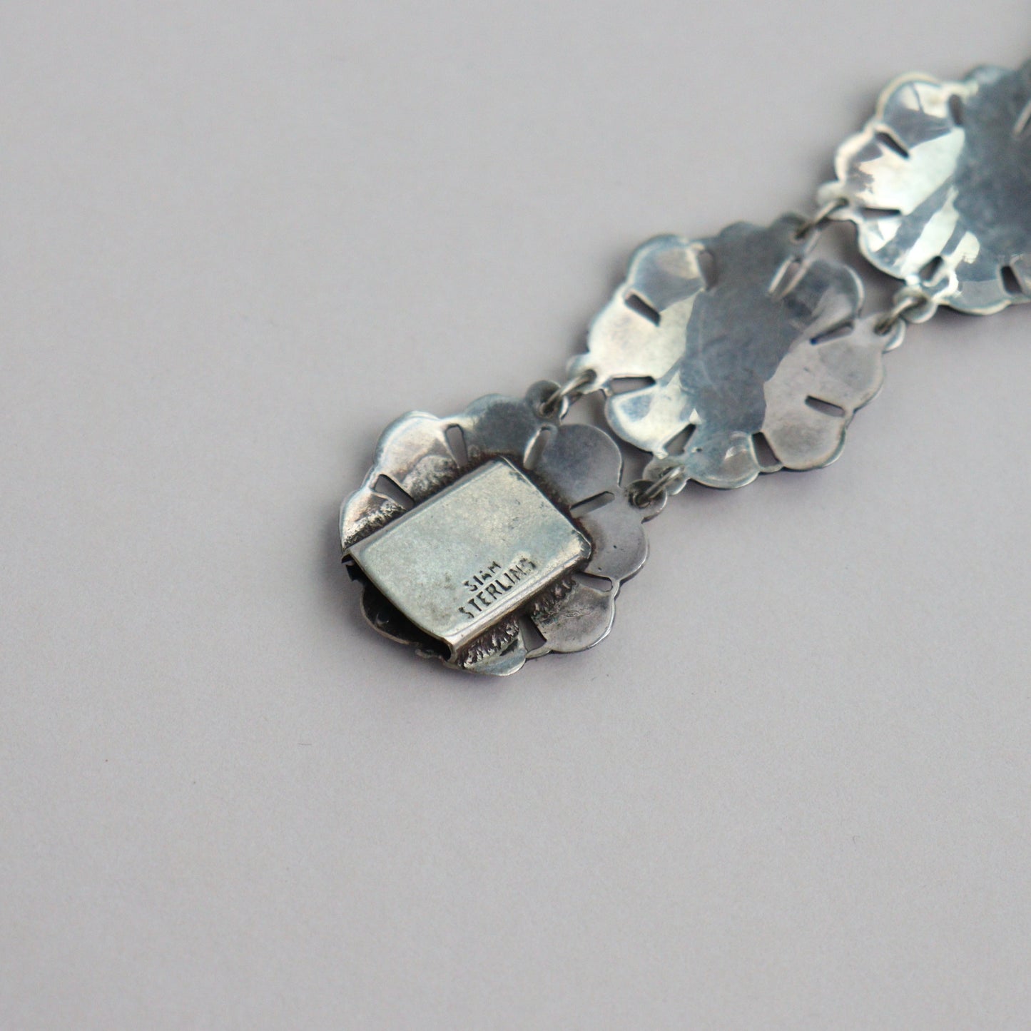 A Siam Sterling Silver Enamel Bracelet, c1970