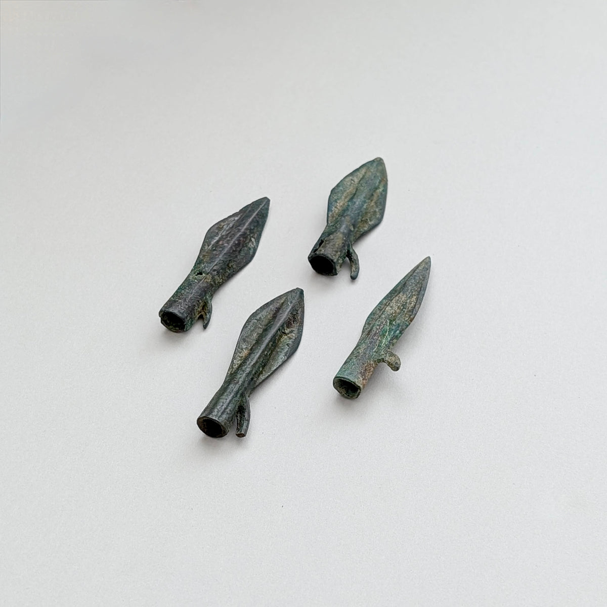 A Group of Four Ancient Scythian Bronze Arrowheads, circa 700-300 BC