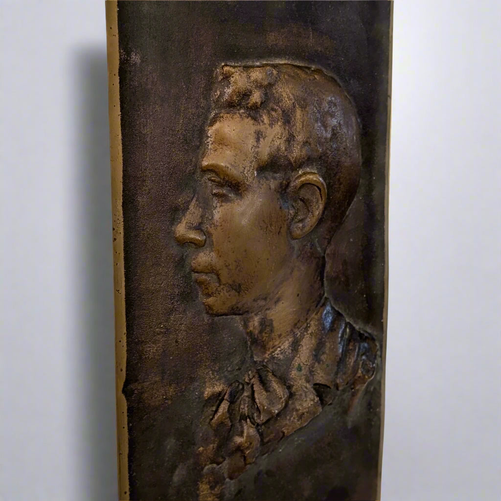 A Bronze Portrait Plaque, c1900