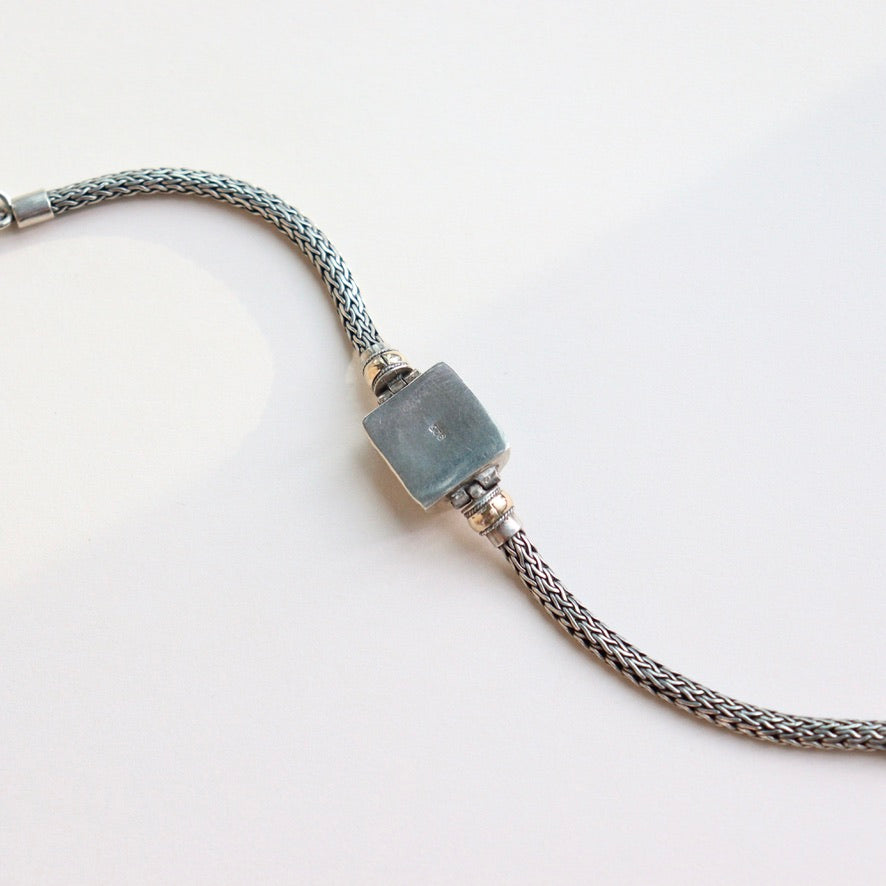 Sterling Silver & 9ct Gold Bracelet