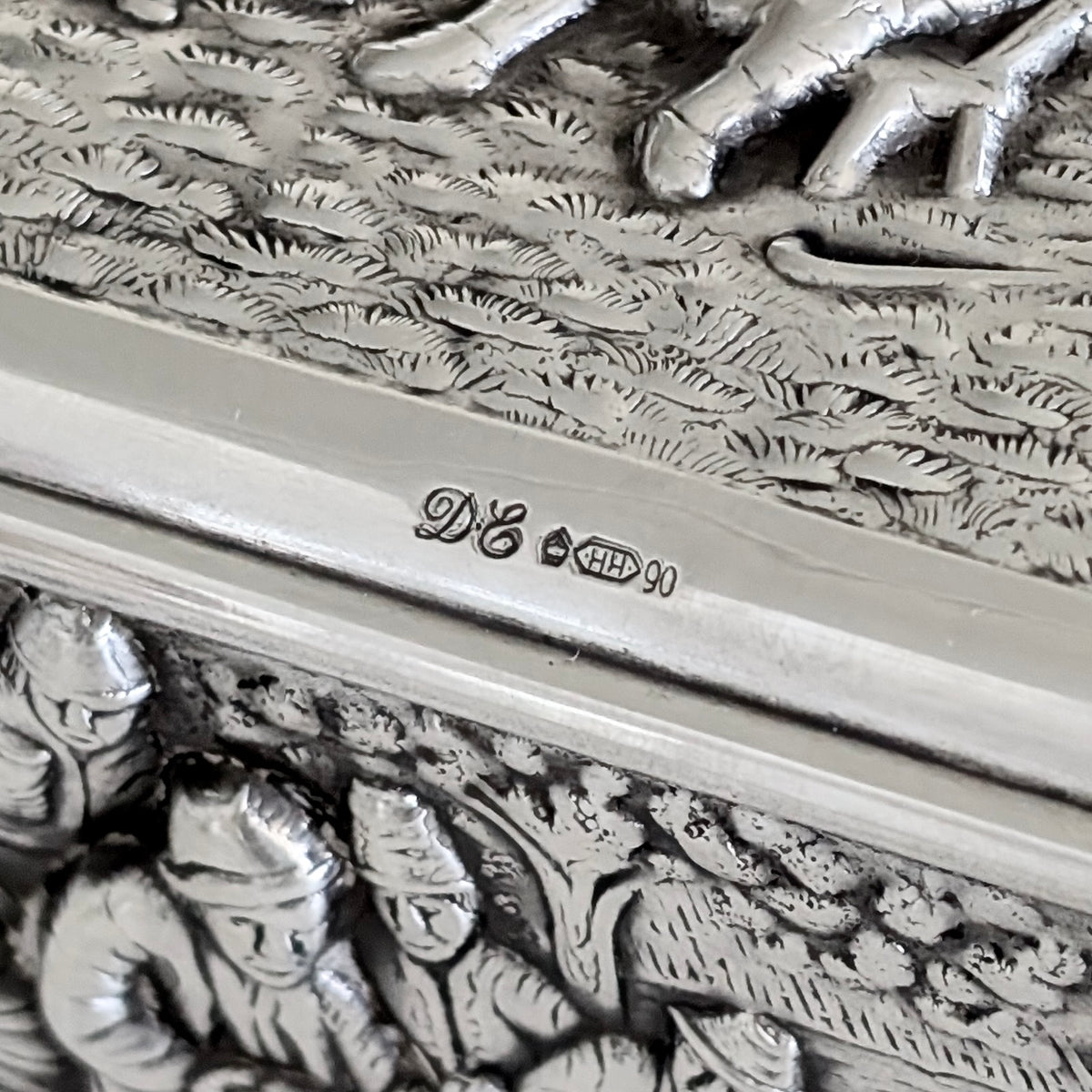 A Dutch Silver Plated Repoussé Box by Herbert Hooijkaas